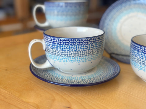 CLEARANCE 13 oz Cup & Saucer Set