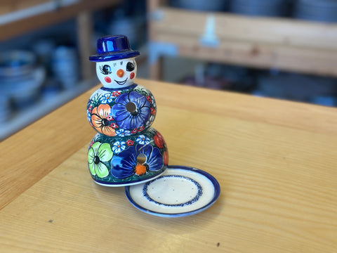 CLEARANCE Unikat Snowman Luminary