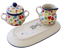 Unikat Cream and Sugar with Tray Set