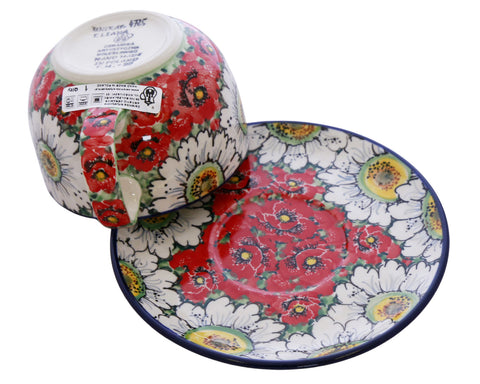 Unikat 13oz Latte Cup and Saucer Set