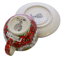 Unikat 13oz Latte Cup and Saucer Set