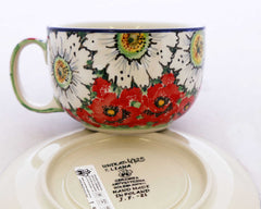 Unikat 13oz Latte Cup and Saucer Set