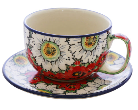 Unikat 13oz Latte Cup and Saucer Set
