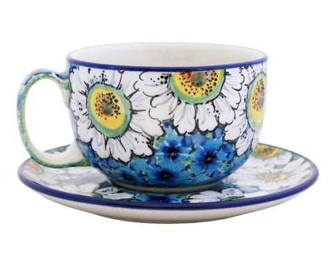 Unikat 13oz Latte Cup and Saucer Set